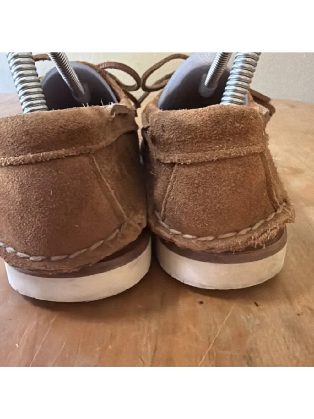 Sperry x Sunspel Gold Cup Brown Suede Boat Shoes Made In Maine Womens Sz 8.5/38